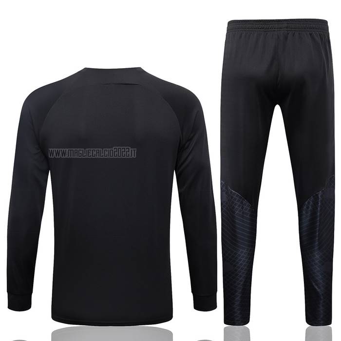 Tuta da Track de Giacca del Paris Saint-Germain Jordan Bambino 2023-2024 Nero